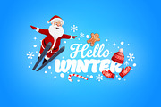 Christmas quote hello winter, an Illustration by Vector Tradition (Thumbnail 3 of 3)