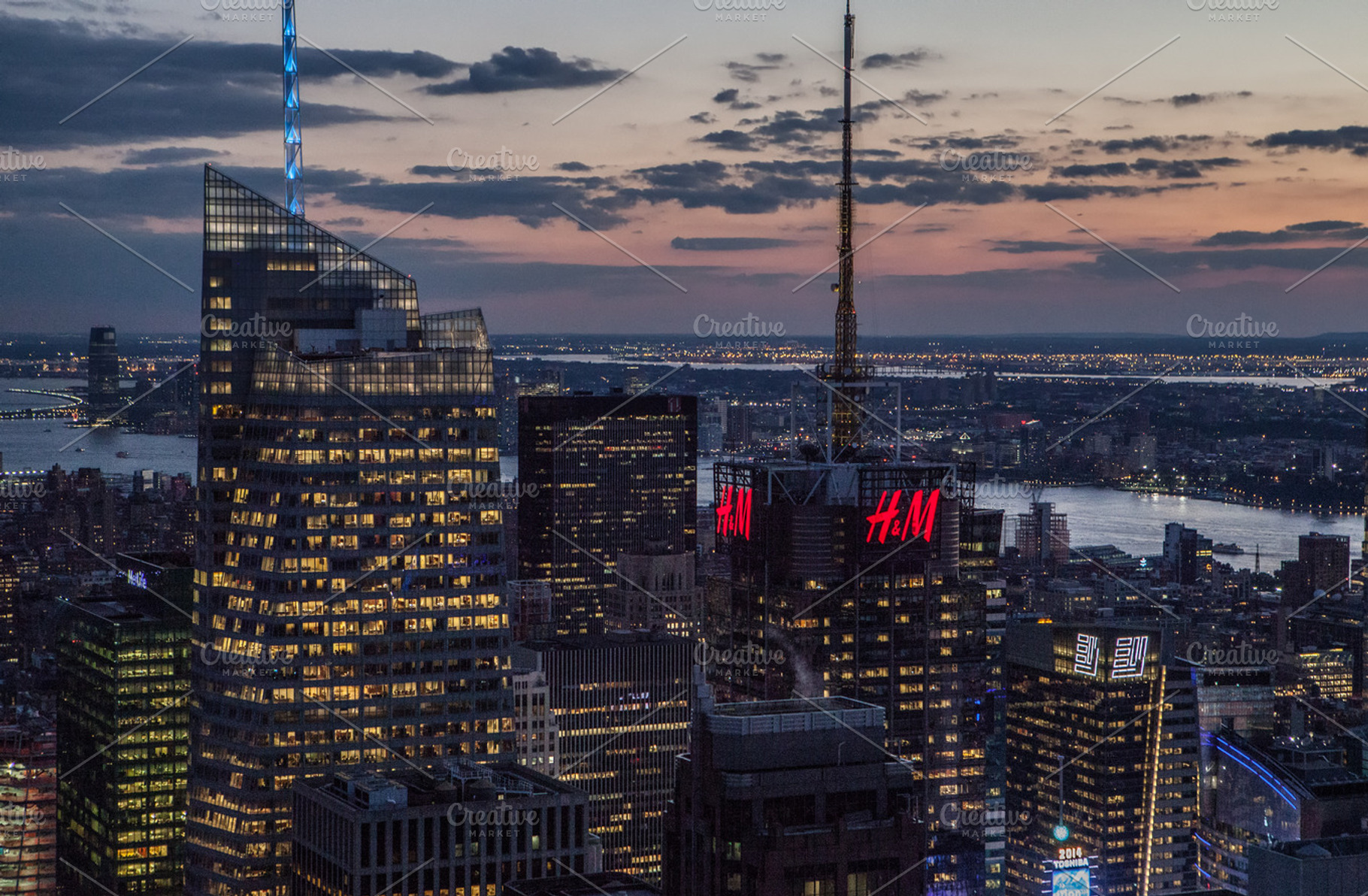 Night Lights, New York (NYC), an Architecture Photo by Tom Eversley