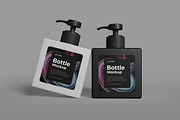 Square Pump Bottle Mockup, a Packaging Mockup by GraphicWindow (Thumbnail 5 of 6)