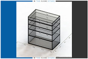 5 Drawer Makeup Organizer #01, a 3D by TPS Digital Assets (Thumbnail 6 of 10)