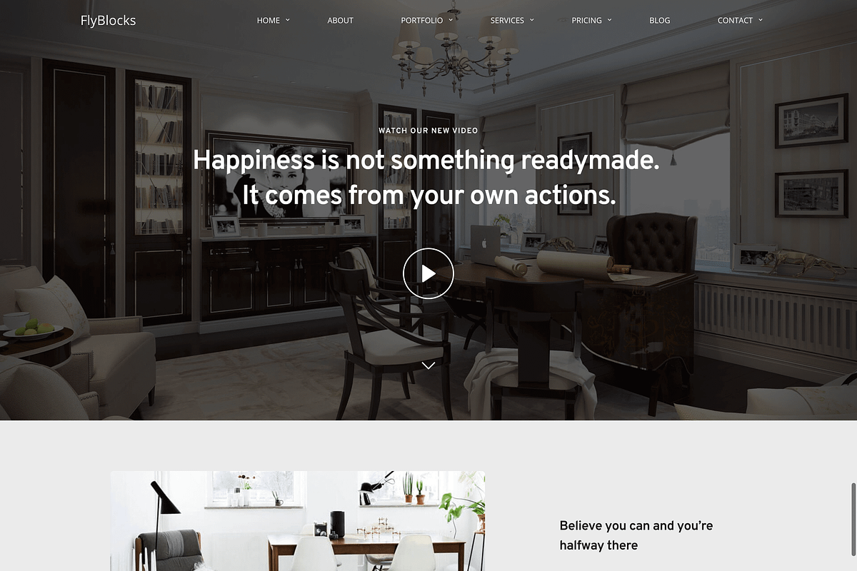 FlyBlocks - Interior Design WP Theme, a WordPress Template by FlyTemplates.com (Photo 1 of 9)