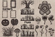 Halloween Procreate Stamps, a Brush Add-On by TheWhiteCatLab (Thumbnail 8 of 9)