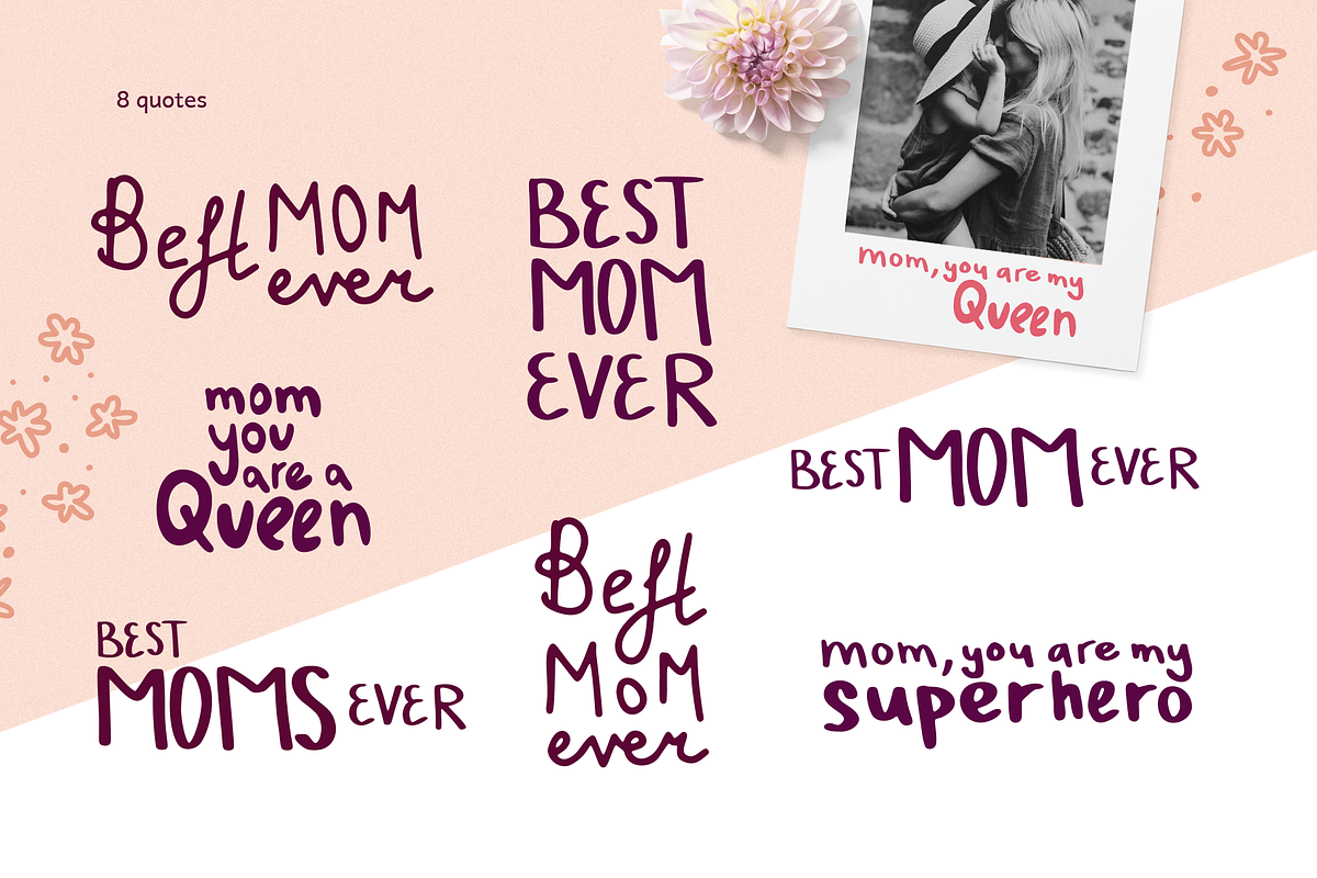 Set of Best Mom Ever illustrations, a Person Illustration by Uniyok (Photo 4 of 9)