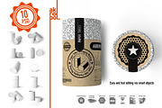 Paper tubes (big) Mock up, a Packaging Mockup by akropol (Thumbnail 3 of 10)