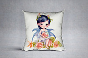 Cute Little Fairy Clipart,Fairies, an Illustration by vivastarkids (Thumbnail 3 of 4)