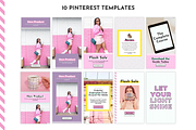 Pink Pinterest Templates for Canva, a Social Media Template by ltsdesigns (Thumbnail 2 of 3)