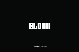 Block Qlock - Thick & Condensed Font