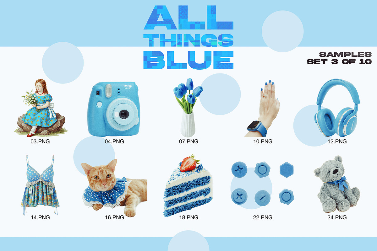 ALL THINGS BLUE: 250 PNG Elements, an Object Graphic by Megan Aili Designs (Photo 5 of 16)