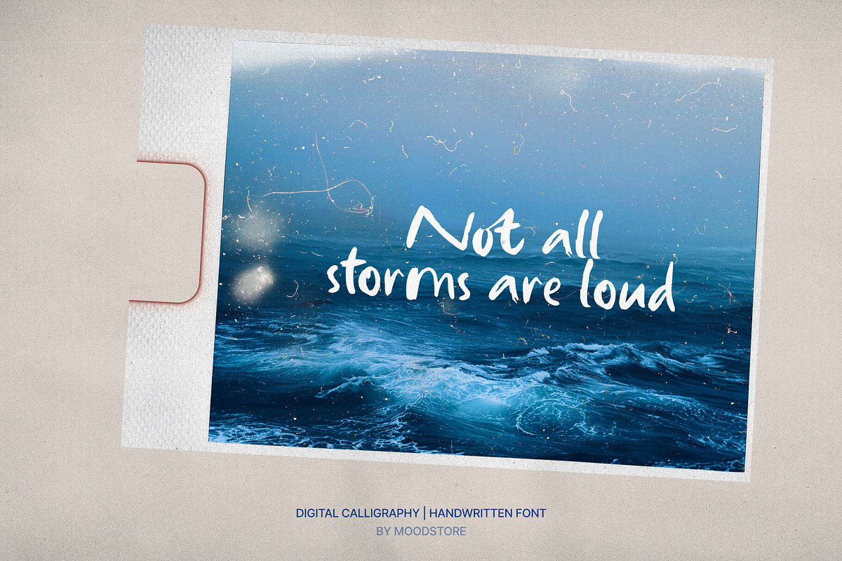 Ocean Inside Handwritten Font, a Handwritten Font by MOODSTORE (Photo 4 of 12)