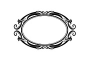 Vintage Oval Frame Vector Bundle, an Illustration by musafir_fashion (Thumbnail 8 of 31)