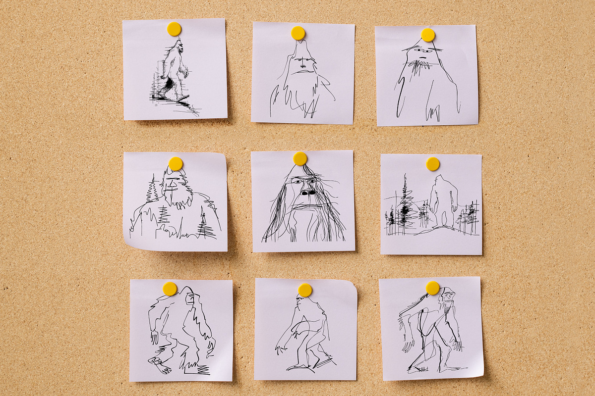 Bigfoot Scribbles PNG Illustrations, an Animal Illustration by Heather Green Designs (Photo 5 of 8)