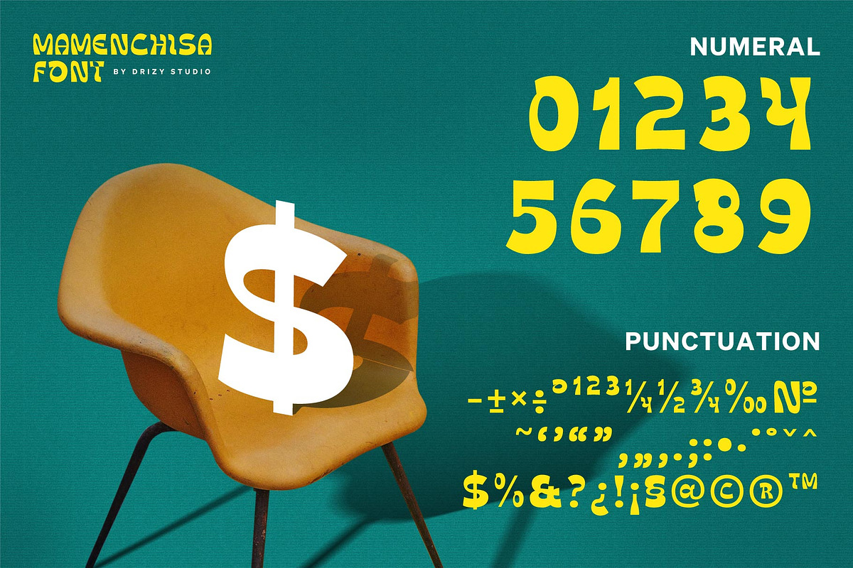 Mamenchisa, a Font by Drizy (Photo 8 of 9)