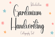 GardeniumHandwriting, a Sans Serif Font by FreshTypeINK (Thumbnail 1 of 8)