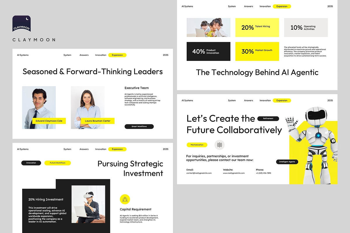 AI Business Proposal Deck, a Presentation Template by Claymoon Lab (Photo 7 of 7)