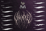 MORT Black Metal Procreate Brushes, a Brush Add-On by wwowly (Thumbnail 2 of 3)