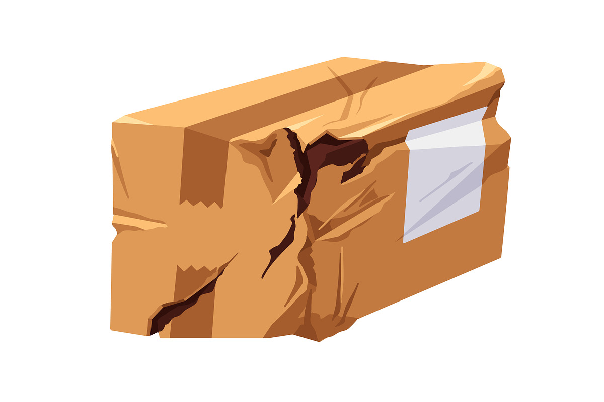 Damaged cardboard boxes set, an Object Illustration by Good Studio (Photo 2 of 9)