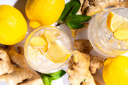 Ginger lemon lemonade, a Food & Drink Photo by Rimma
