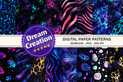 Galaxy Animal Print Digital Paper, a Texture Graphic by Dream Creation (Thumbnail 1 of 7)