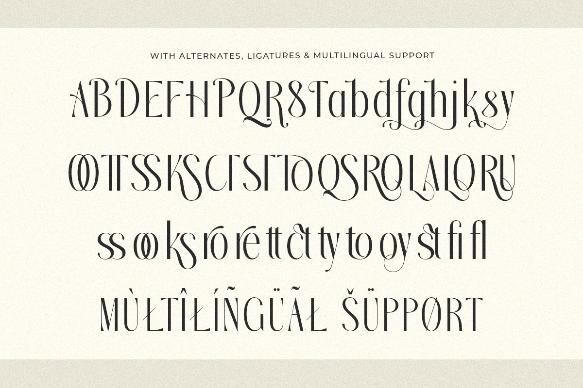 Audrey & Caroline - Elegant Modern, a Serif Font by Shakira Studio (Photo 10 of 10)