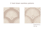 Seashells - Patterns and elements, a Pattern Graphic by Leksart (Thumbnail 2 of 10)