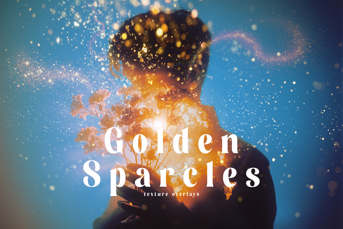 30 Shimmering Gold Sparkles Overlay, a Texture Graphic by smishura (Photo 1 of 4)