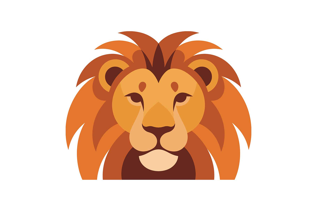 Majestic Lion Vector Illustration, an Object Graphic by yasushie (Photo 8 of 16)