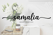 Samalia, a Script Font by Bosstype Studio (Thumbnail 1 of 7)