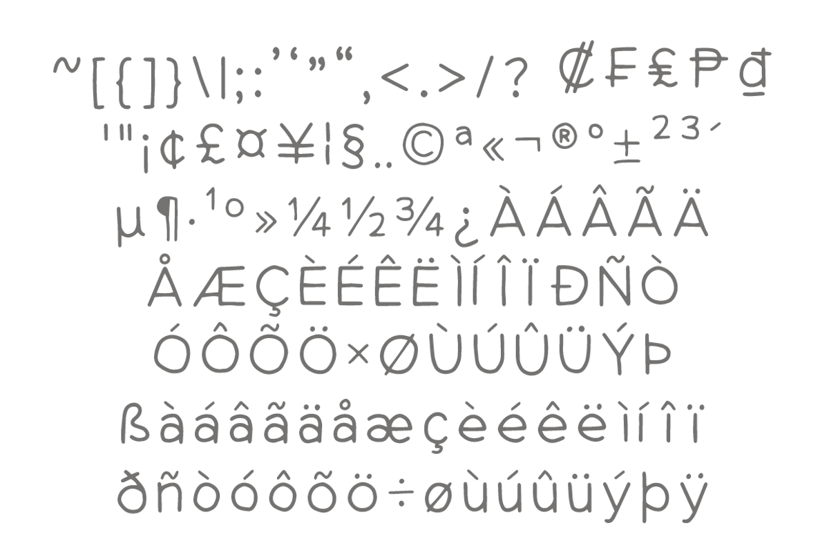 Hand Grotesk: hand drawn font preview 6