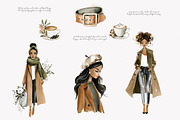 Autumn watercolor clipart set, a Decorative Illustration by Patishop Art (Thumbnail 3 of 9)