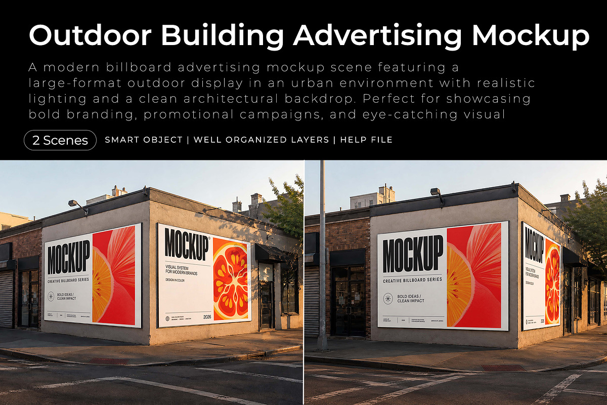Outdoor Building Advertising Mockup, an Advertising Mockup by Pitchlook.Studio (Photo 1 of 4)