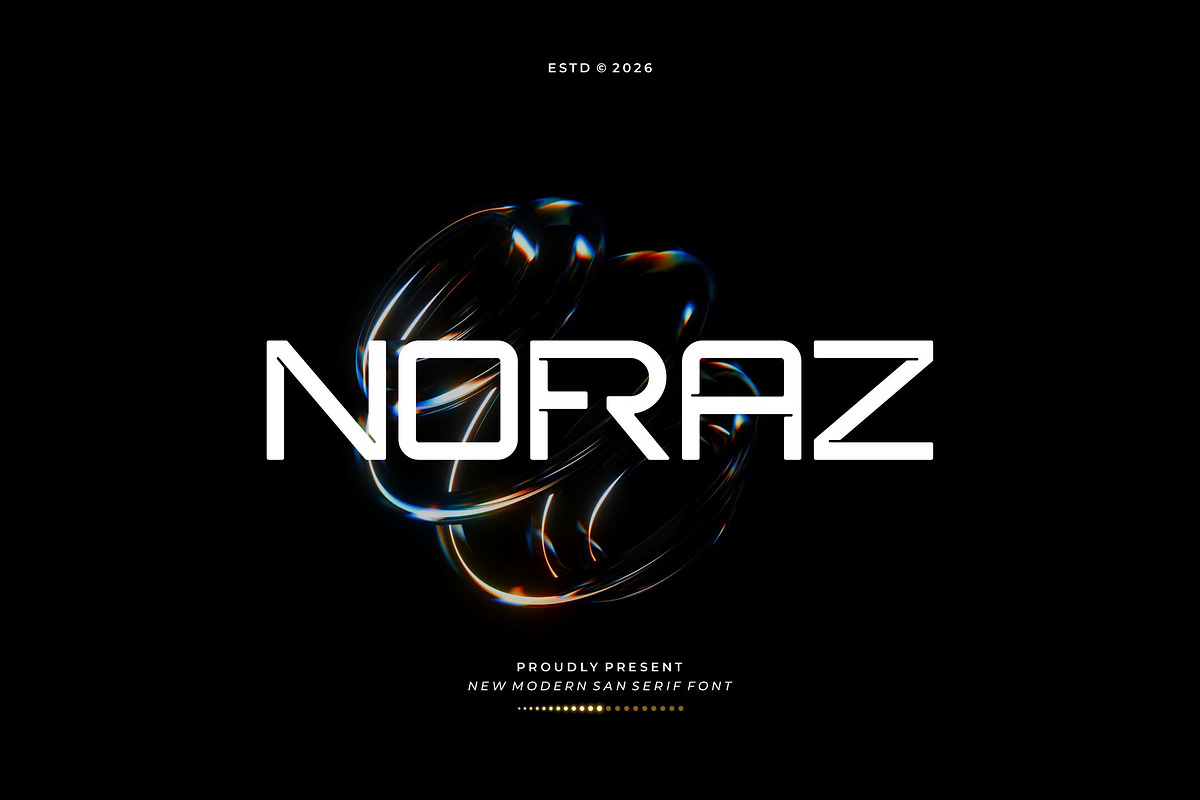Nofraz || Futuristic Sans Serif Font, a Sans Serif Font by Ermedia Studio (Photo 1 of 10)