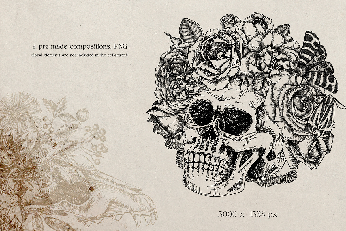 Vector Halloween sketches & designs, a Seasonal Illustration by Yevheniia (Photo 7 of 10)