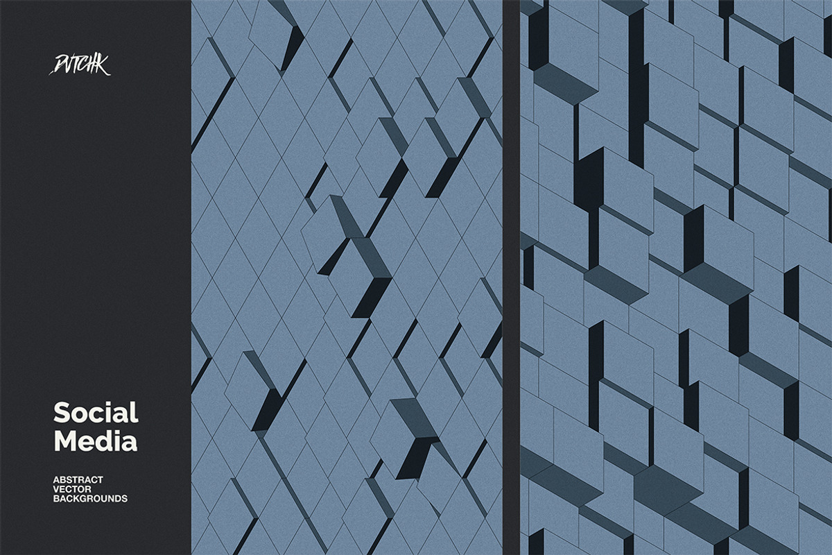 Social Media Vector Backgrounds V 04, a Background Graphic by dvtchk (Photo 2 of 9)