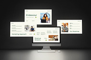 Cream Green Modern Company Profile, a Presentation Template by Claymoon Lab (Thumbnail 1 of 4)