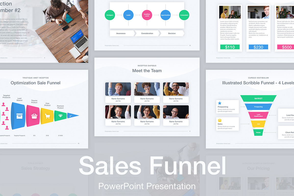 Sales Funnel PowerPoint Template, a Presentation Template by Jumsoft (Photo 1 of 21)