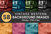 Vintage Western Digital Backgrounds, a Background Graphic by Godserv Designs (Thumbnail 6 of 12)
