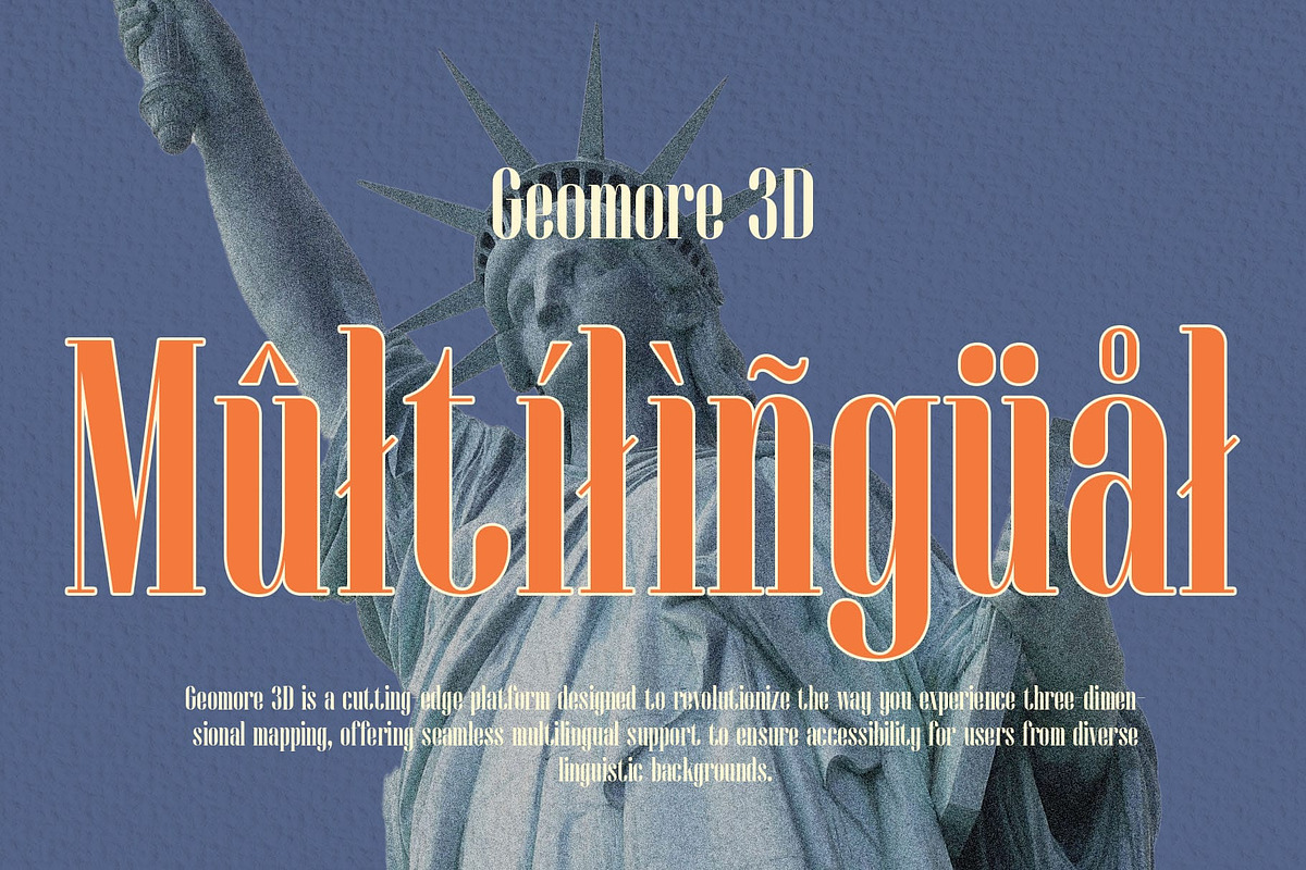 Geomore 3D, a Serif Font by Craft Supply Co. (Photo 7 of 8)