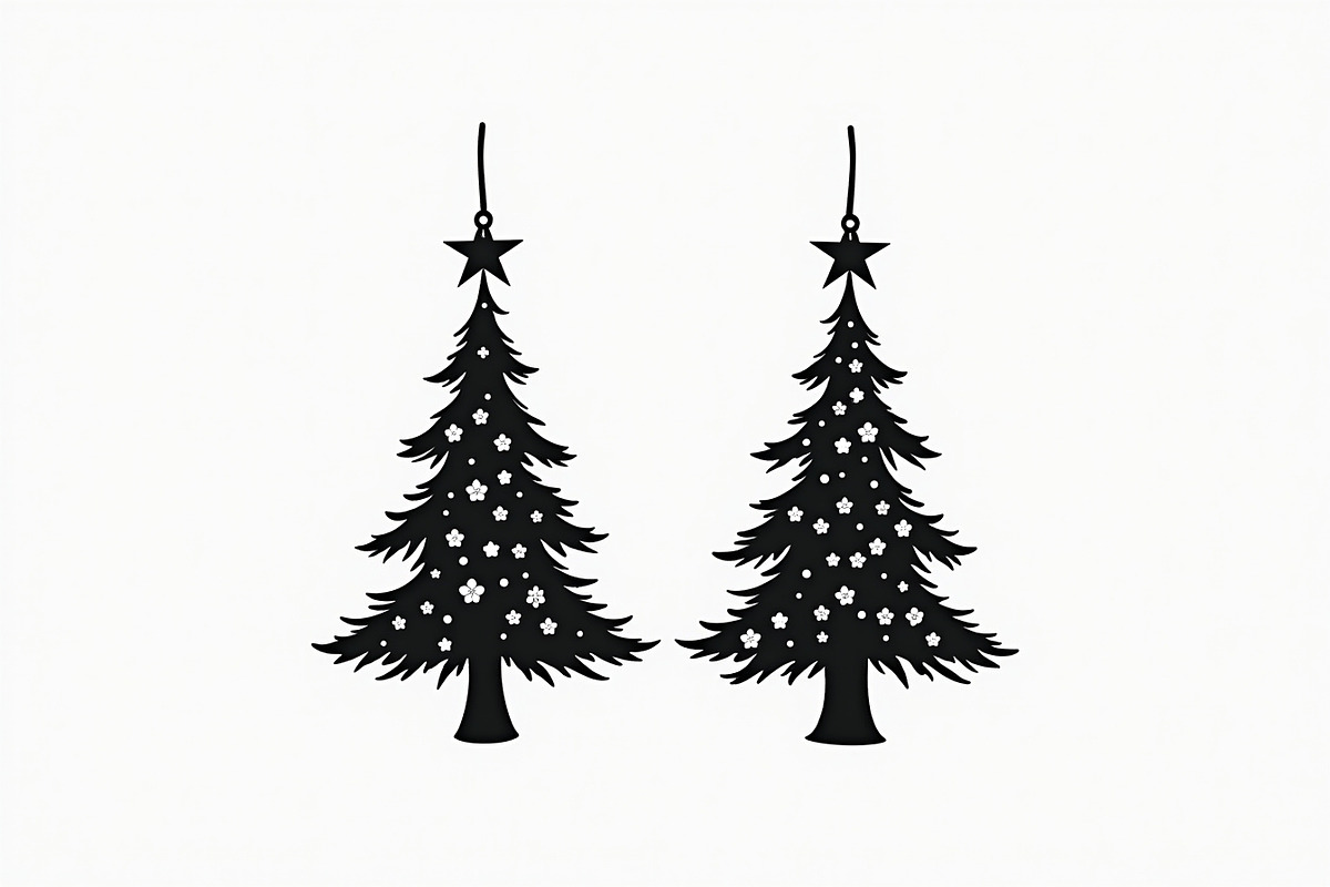Holiday Tree Bundle, an Illustration by hafijul (Photo 11 of 18)