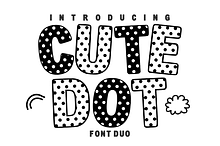 Cute Dot – Polka Dot Display Font