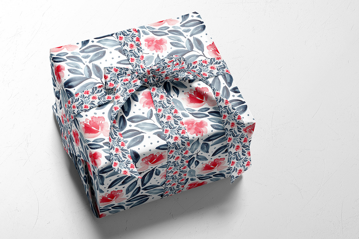 Red and indigo, a Pattern Graphic by Anya-D (Photo 6 of 6)