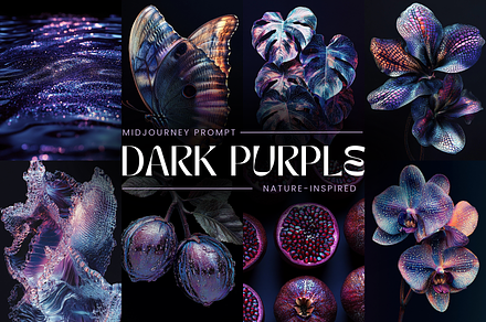 Dark Purple Nature MidJourney Prompt