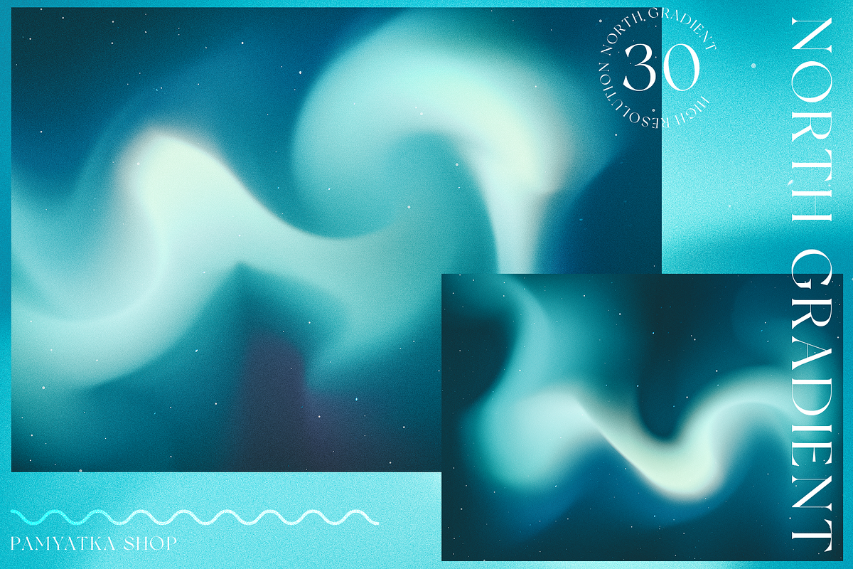 Northern lights - Gradient Textures, a Texture Graphic by Pamyatka Shop (Photo 11 of 14)