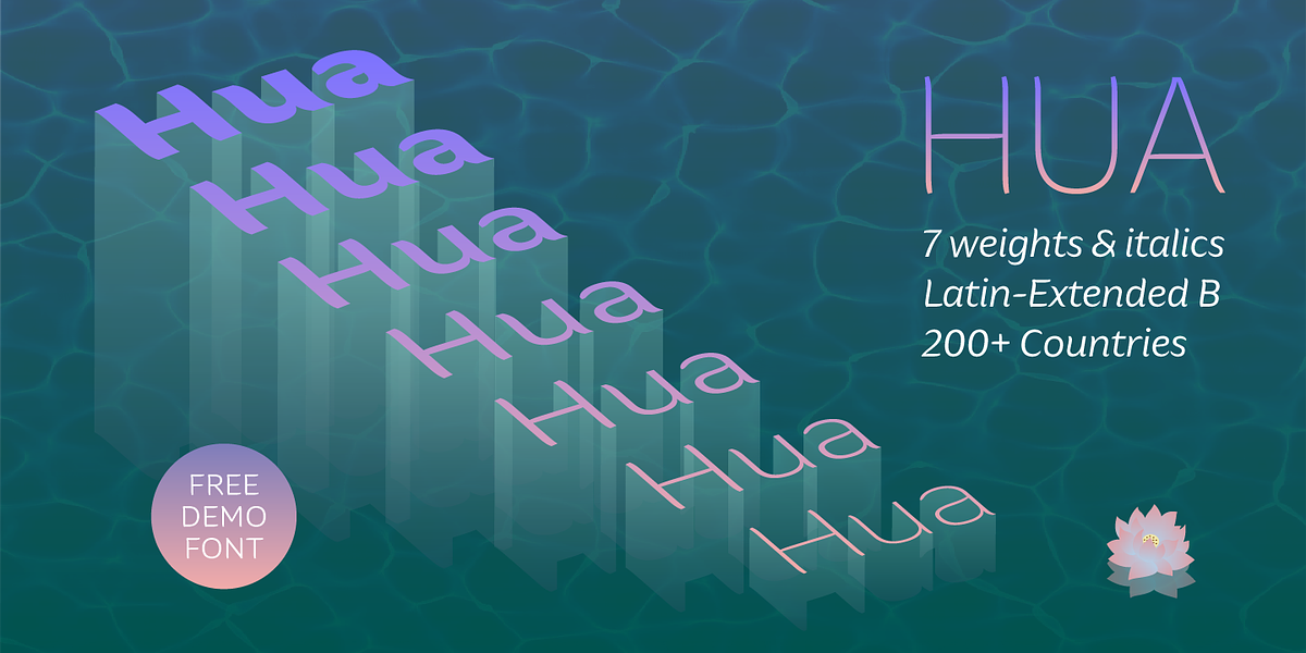 Hua, a Sans Serif Font by YXType (Photo 1 of 10)