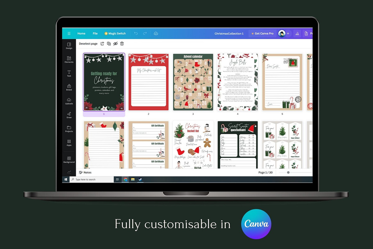 Christmas Canva Template, a Stationery Template by Visual Animal (Photo 3 of 9)