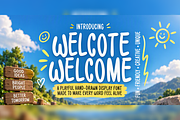 Welcote Welcome Cute Handwritten, a Handwritten Font by mesuka (Thumbnail 1 of 5)