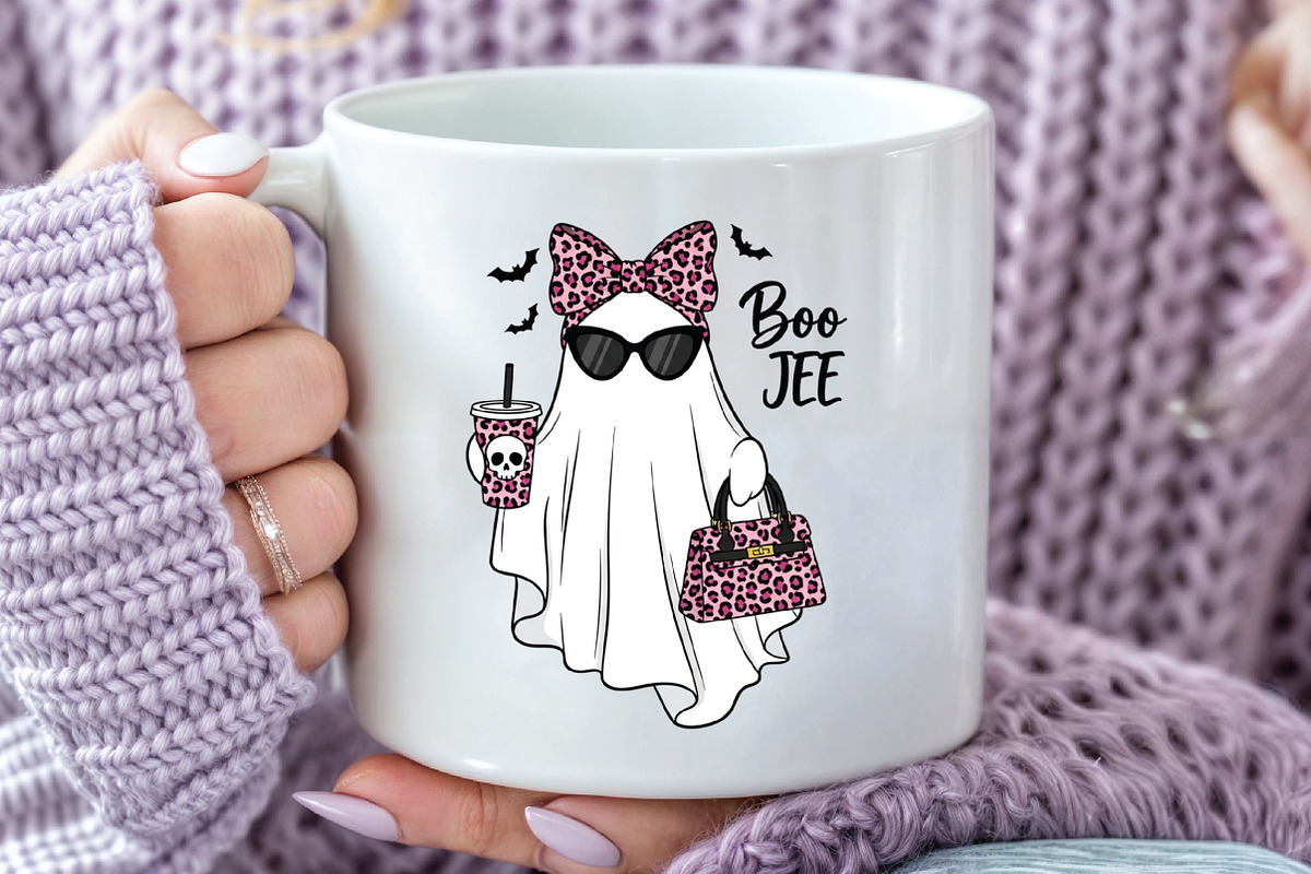 Halloween Boo-Jee Ghost Sublimation, an Illustration by CraftArtStudio (Photo 3 of 4)