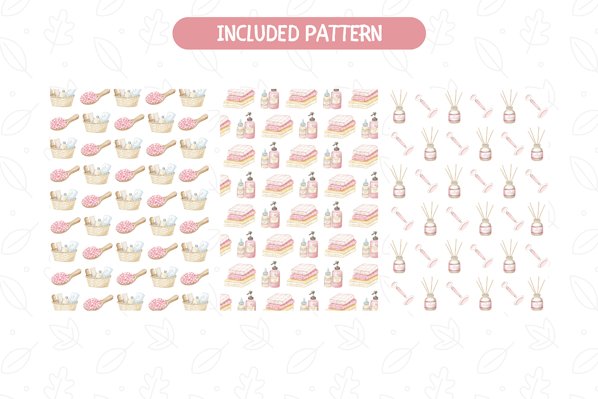 Spa Party Clipart, Beauty Clipart, an Illustration by TatiMockup (Photo 3 of 4)