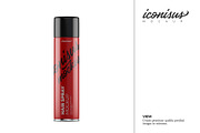 Hair Spray Mockup Template, a Packaging Mockup by iconisusmockup (Thumbnail 2 of 3)