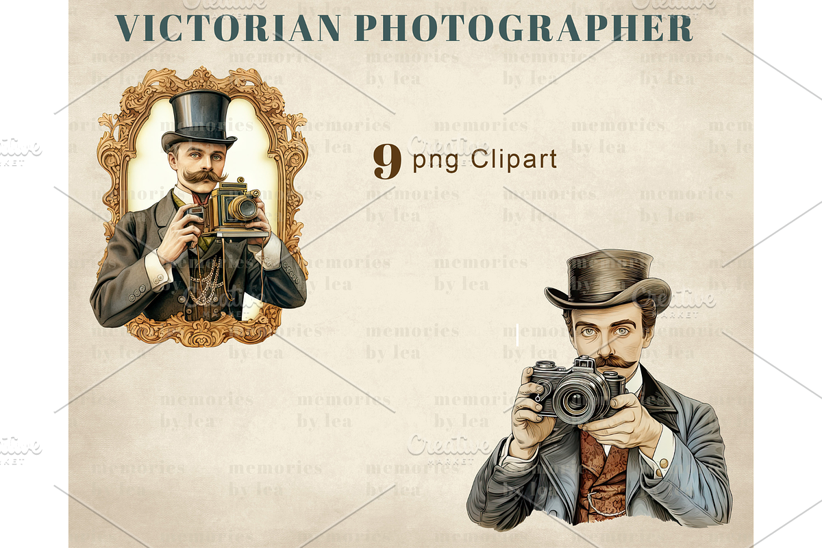 Victorian Photographer PNG Clipart, an Illustration by Memories By Lea (Photo 6 of 9)