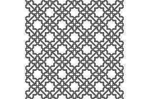 Abstract geometry pattern in Arabian, a Pattern Graphic by RODINA